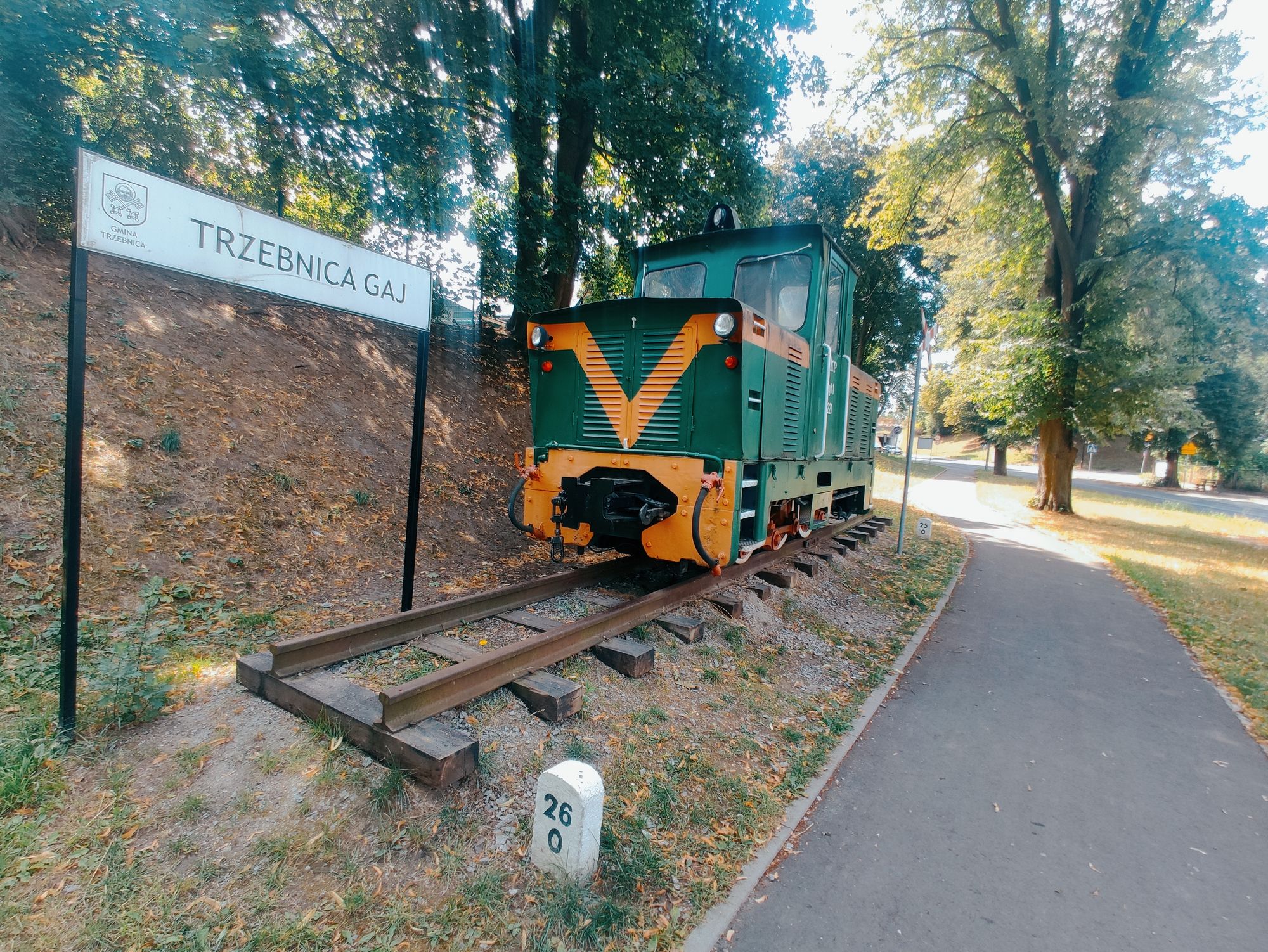 Pomnik kolei wąskotorowej w Trzebnicy