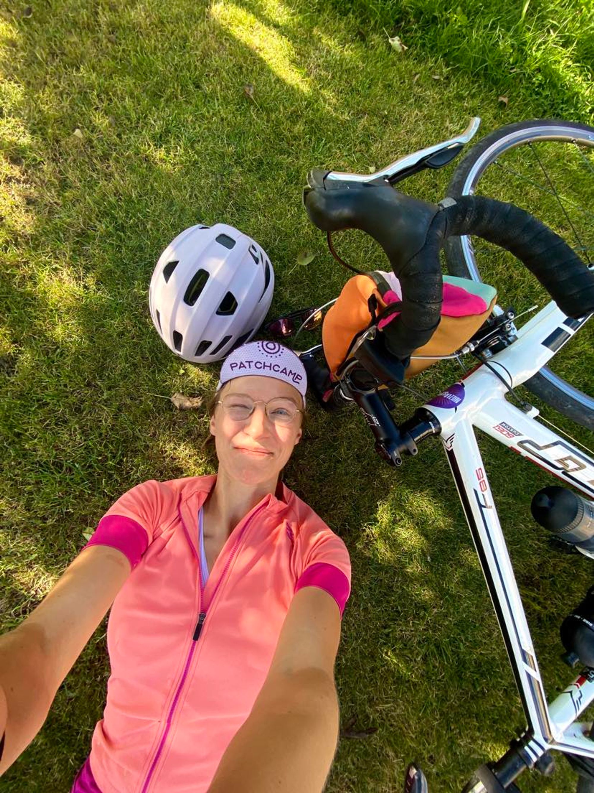 Agnieszka Ejsymont w trakcie praktykowania rowerowej pasji. Foto: zbiory Agnieszki Ejsymont