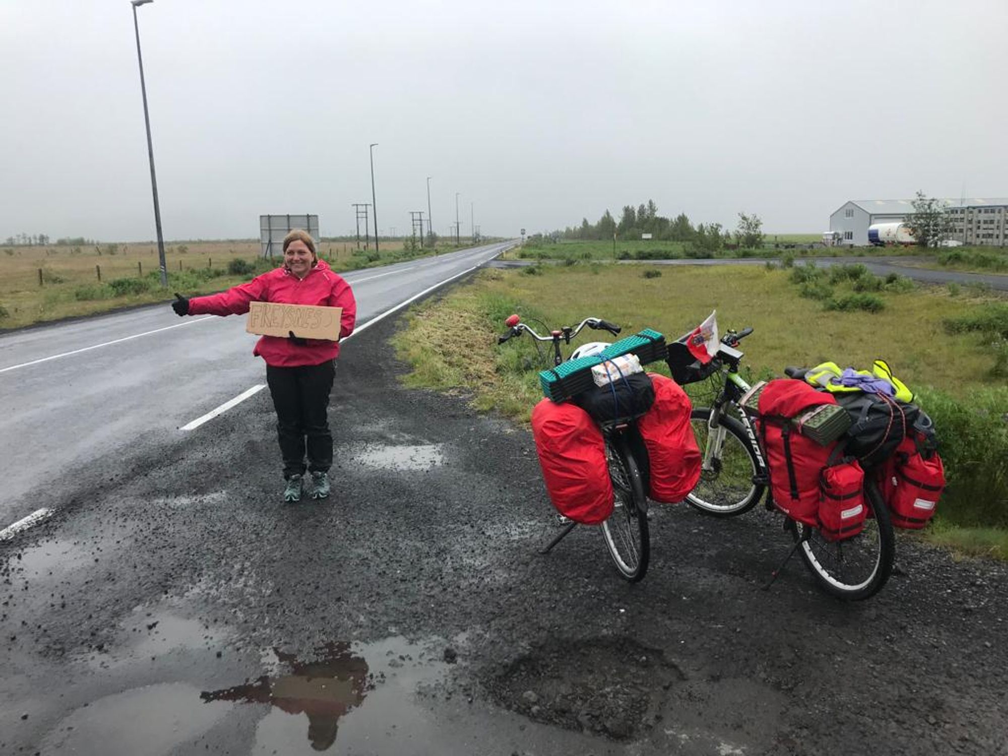 Agnieszka Bagieta na Islandii podczas wyprawy rowerowej. Foto: zbiory Agnieszki 