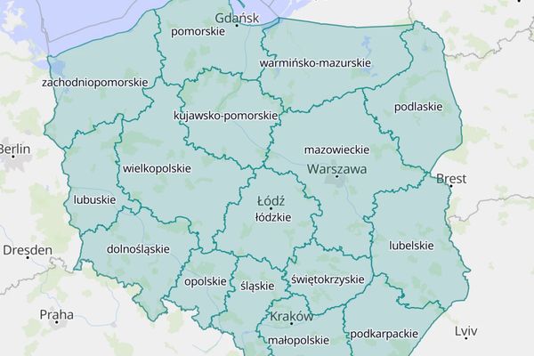 Mapa Województw Polski
